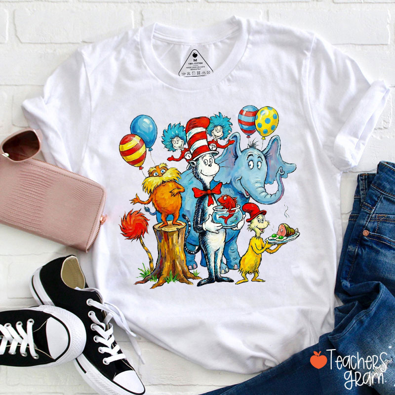 Vintage Read Across America Teacher T-Shirt