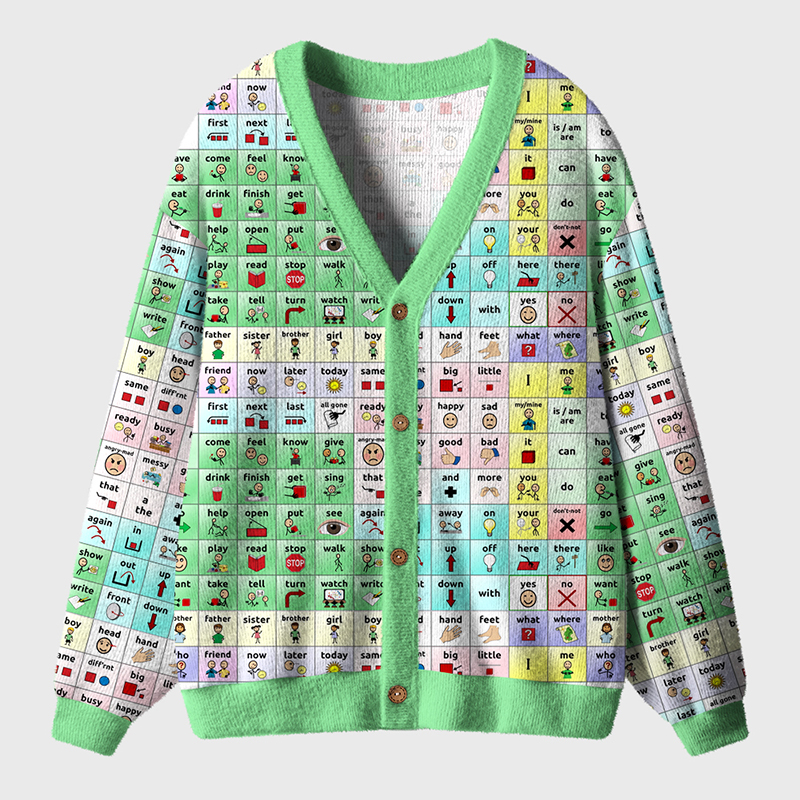 Tell Me About It Teacher Ugly Cardigan Sweaters