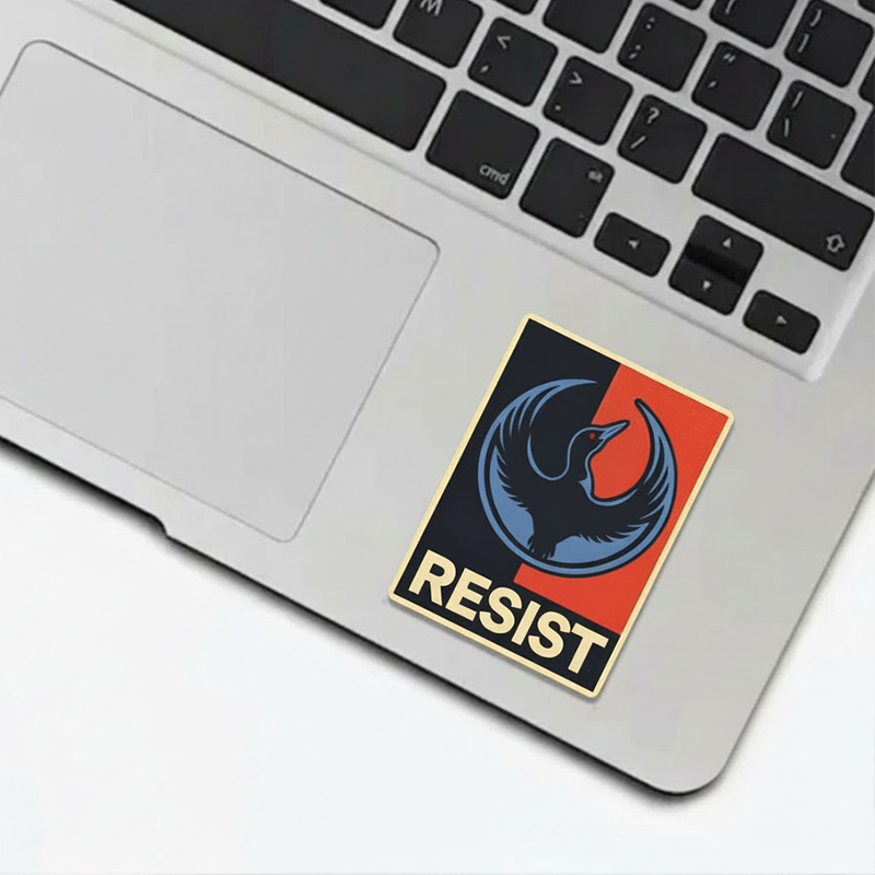 MN State Bird Loon Resist Teacher Stickers