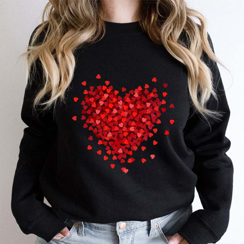 Let Love Fill Your Heart Teacher Sweatshirt