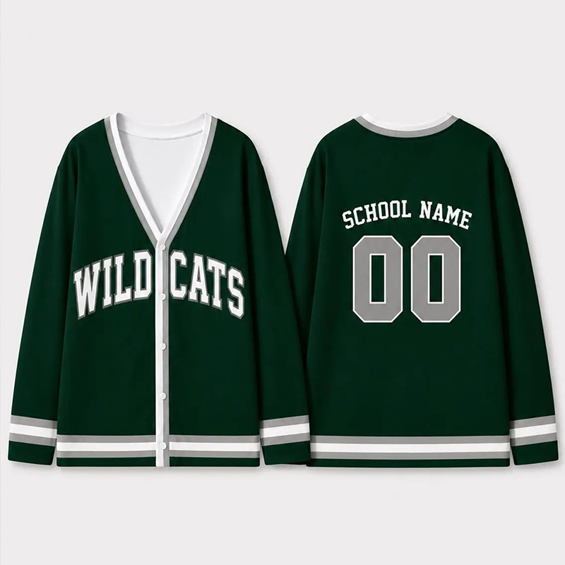 Personalized Mascot School Spirit Teacher Ugly Cardigan Sweaters