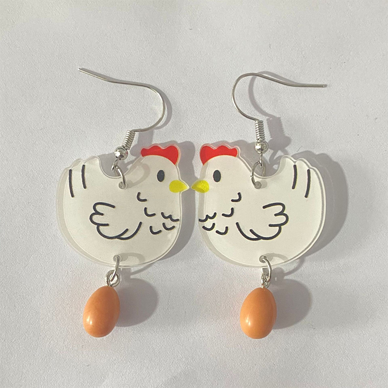 Hen Orders Teacher Acrylic Earrings