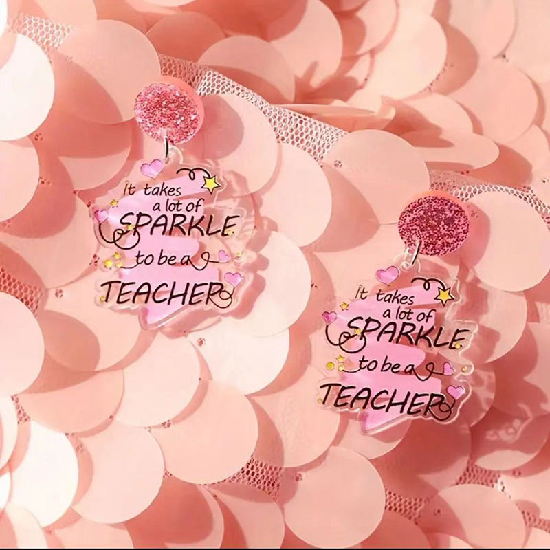 It Takes A Lot Of Sparkle To Be A Teacher Earrings