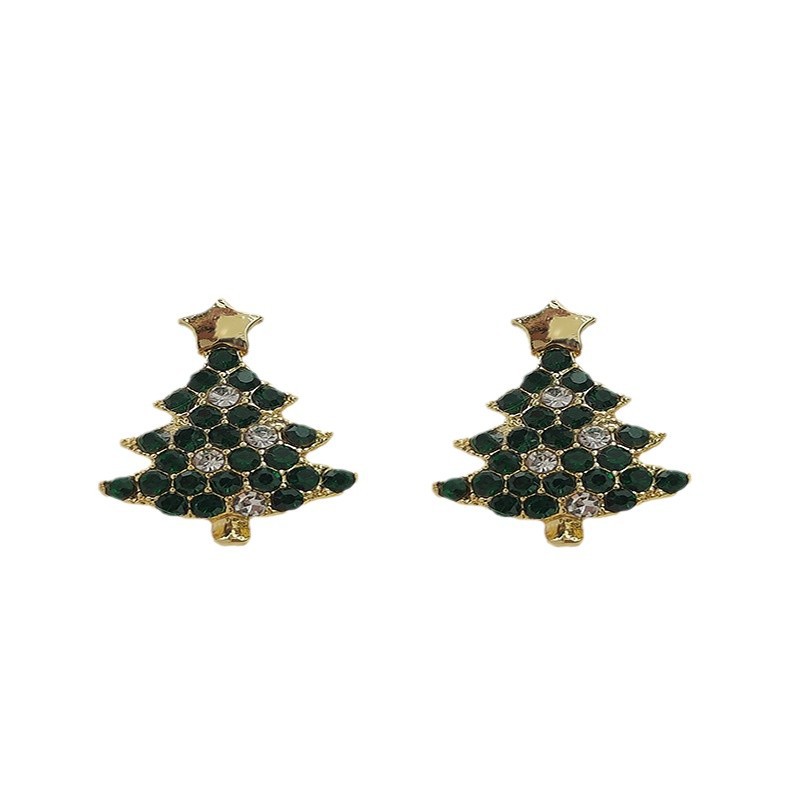Christmas Tree Teacher Metal Earrings