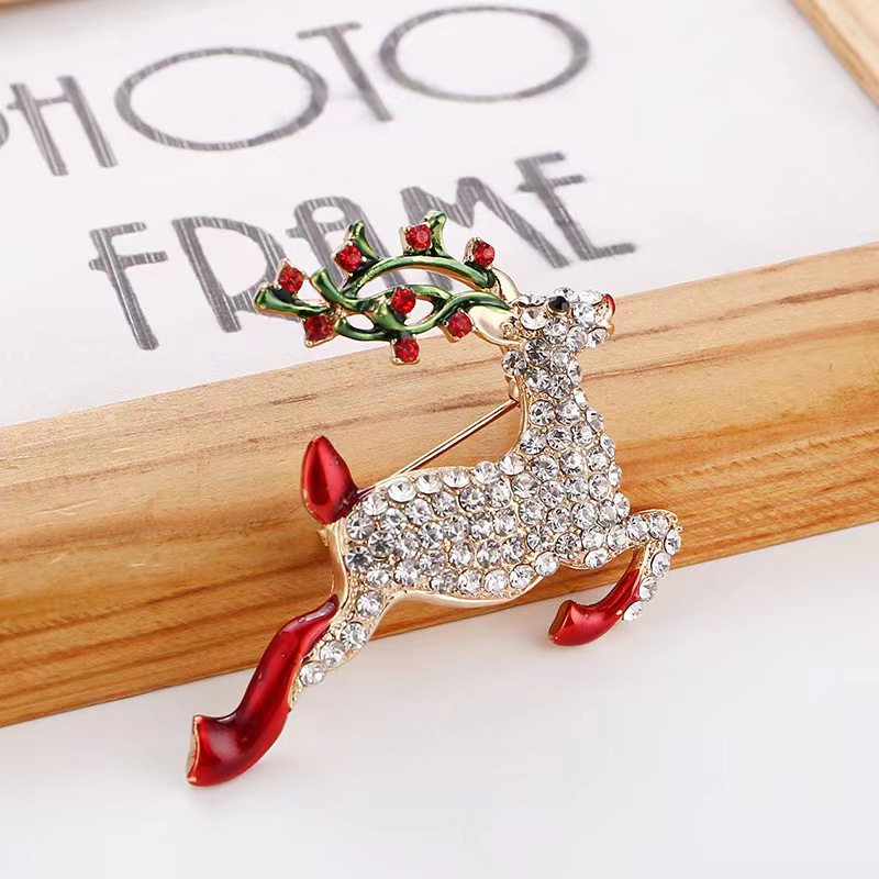 Reindeer Full Of Diamonds Teacher Pin