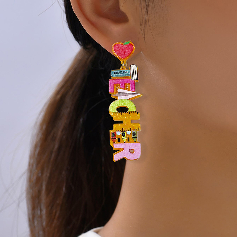 Hearts Love Letters Earrings
