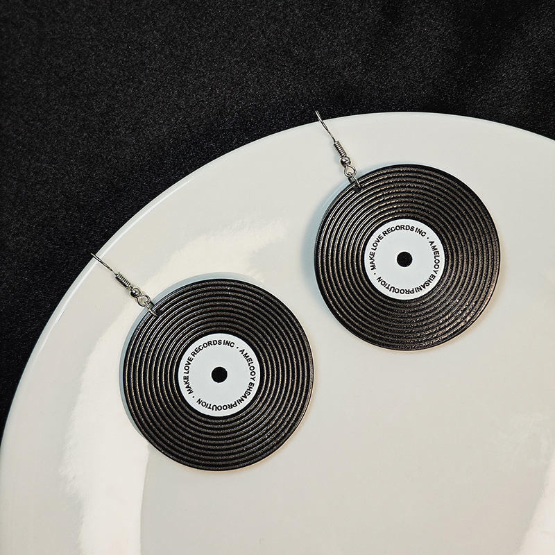 Phonograph Records Dangle Earrings