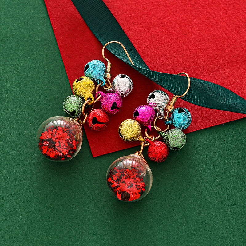 Colorful Bell Teacher Metal Earrings