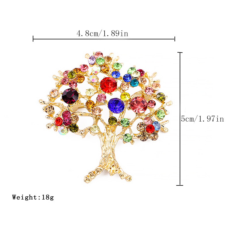 Colorful Diamond Tree Of Life Teacher Pin
