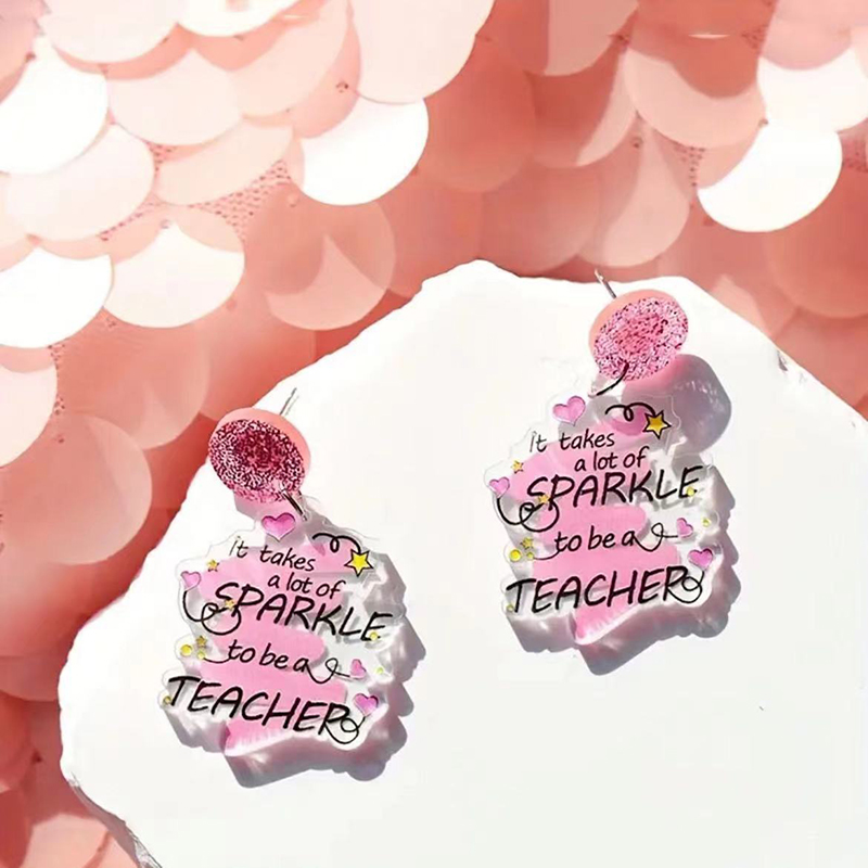 It Takes A Lot Of Sparkle To Be A Teacher Earrings