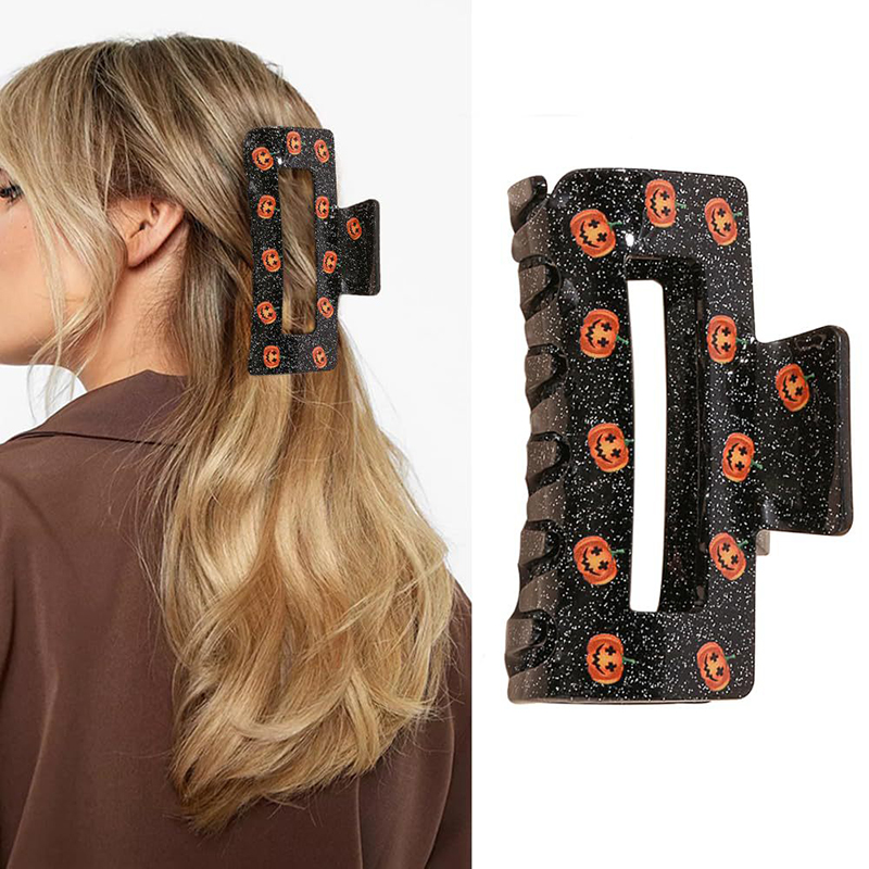 Halloween Pumpkin Hair Clips