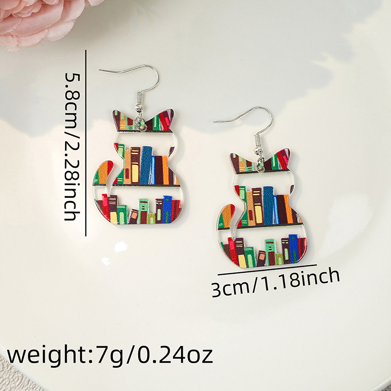 Colorful Cat And Dog Earrings