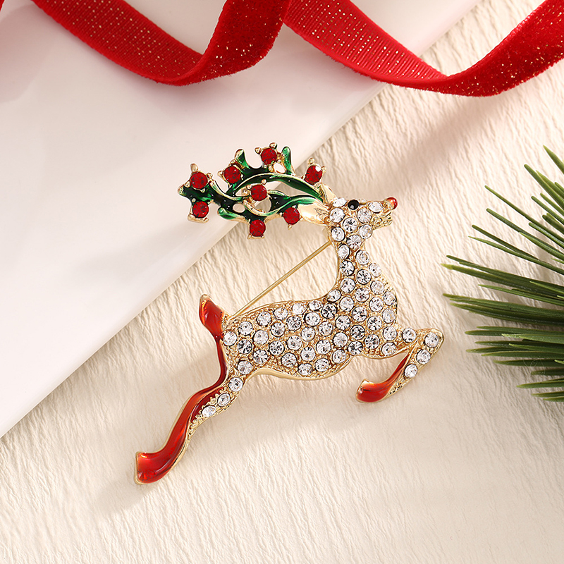 Reindeer Full Of Diamonds Teacher Pin