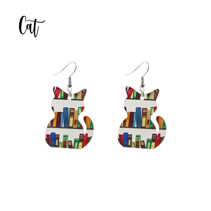 Colorful Cat And Dog Earrings