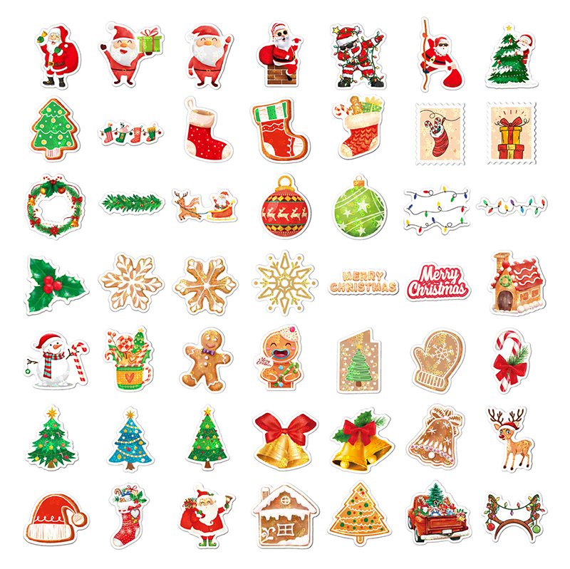 Waterproof Christmas 100 PCS Teacher Stickers Pack
