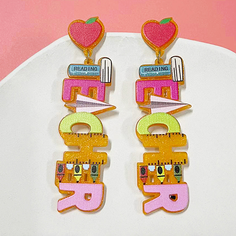 Hearts Love Letters Earrings