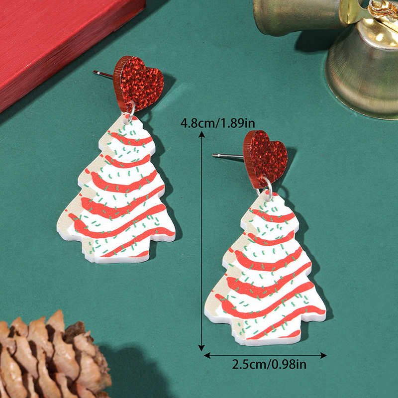 Christmas Tree Teacher Acrylic Earrings