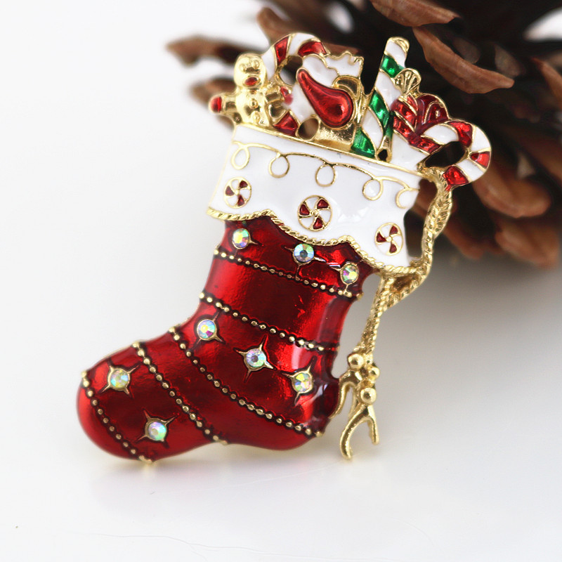 Christmas Stockings Teacher Pin
