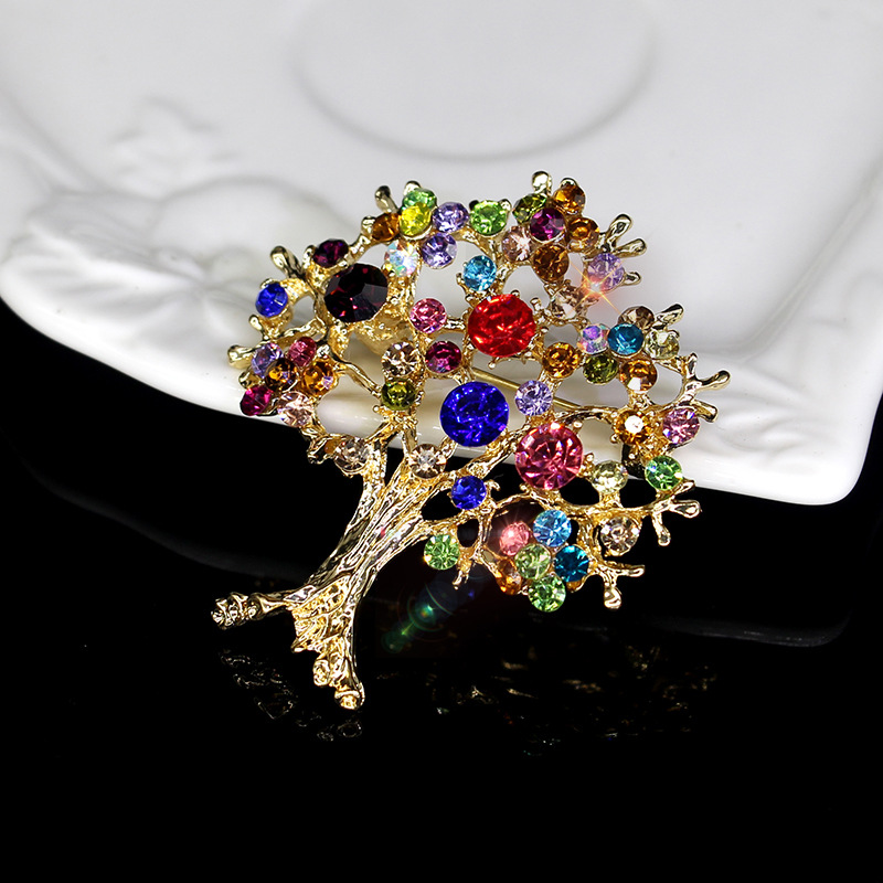 Colorful Diamond Tree Of Life Teacher Pin