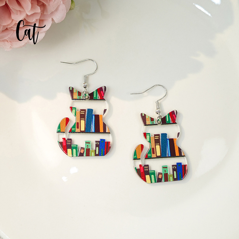 Colorful Cat And Dog Earrings