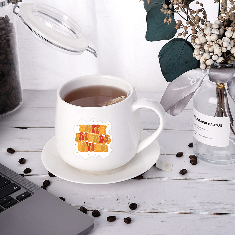 Groovy Thanksgiving 60 PCS Teacher Stickers Pack