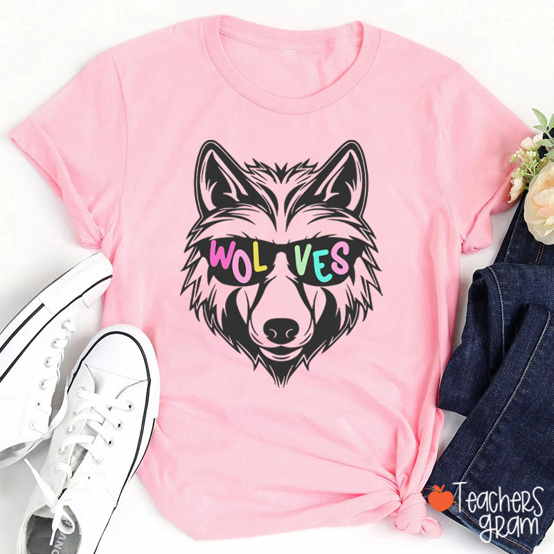 Personalized Sunglasses Mascot Teacher T-Shirt