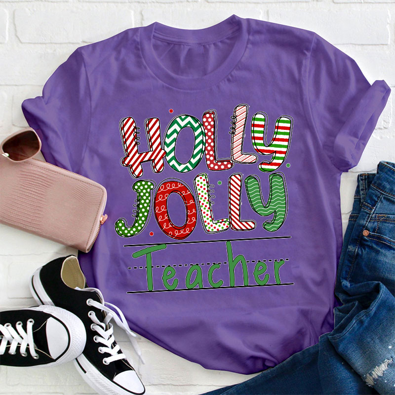 Holly Jolly Teacher T-Shirt