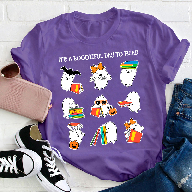 It's A Boootiful Day To Read Teacher T-Shirt