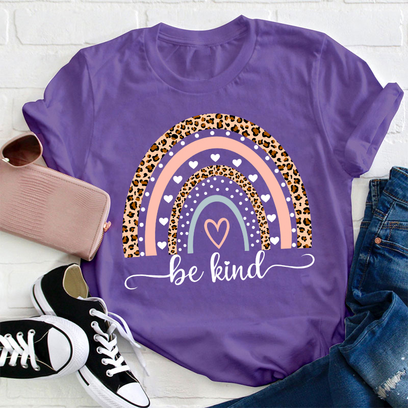 Be Kind Rainbow Teacher T-Shirt