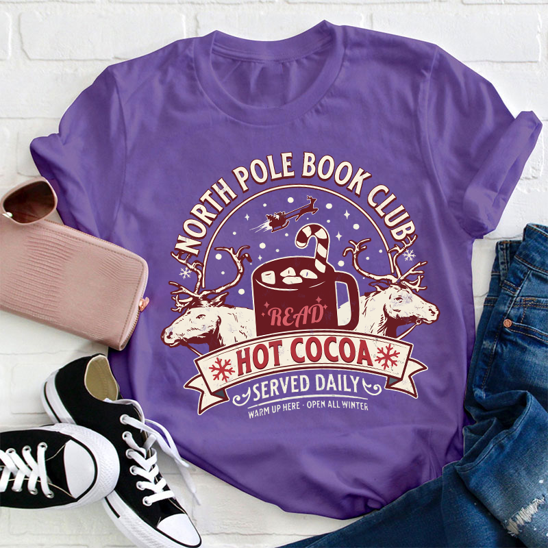 North Pole Book Club Teacher T-Shirt