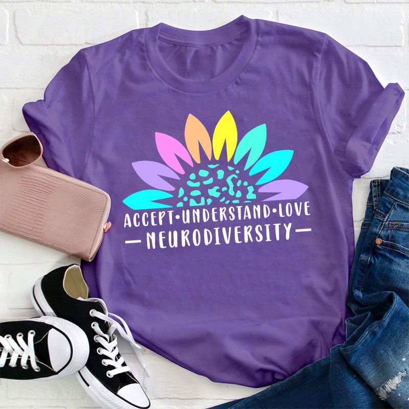 Accept Understand Love Teacher T-Shirt
