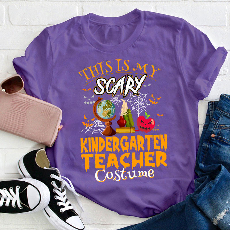 Personalized Grade This Is My Scary Costume Teacher T-Shirt