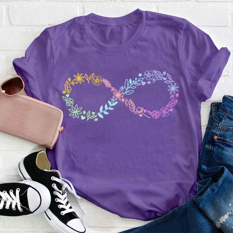 Autism Infinity Symbol Teacher T-Shirt