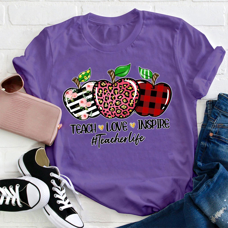 Teach Love Inspire Teacher T-Shirt