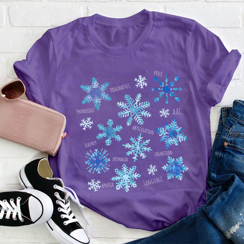 Winter Snowflake Teacher T-Shirt