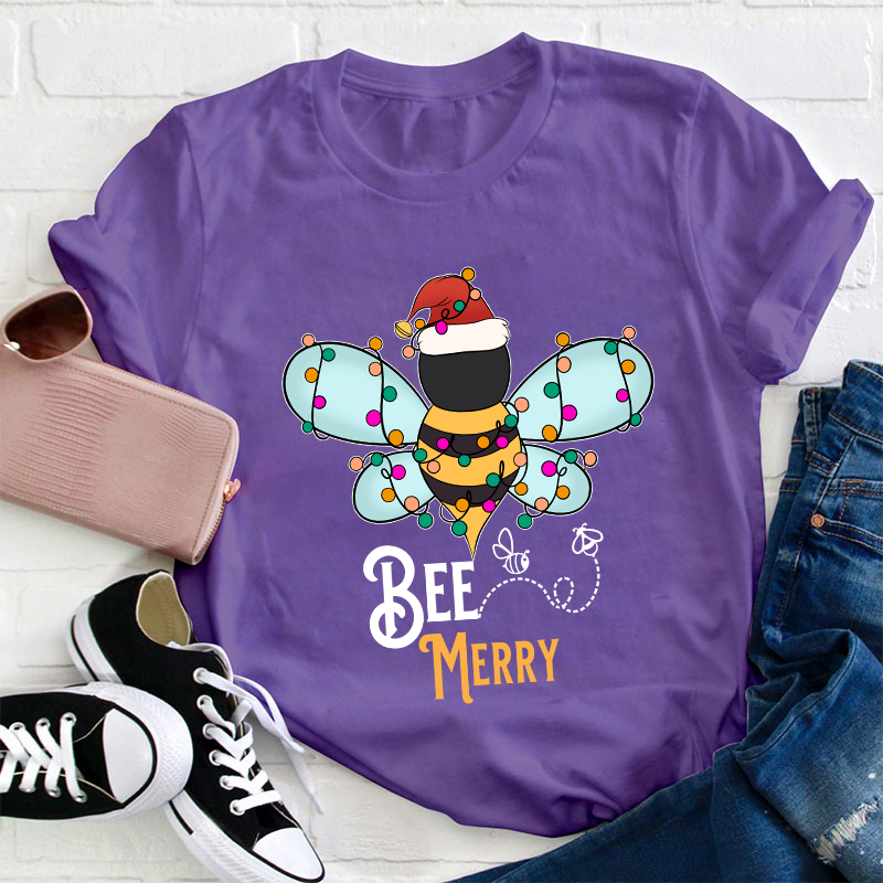 Bee Merry Teacher T-Shirt
