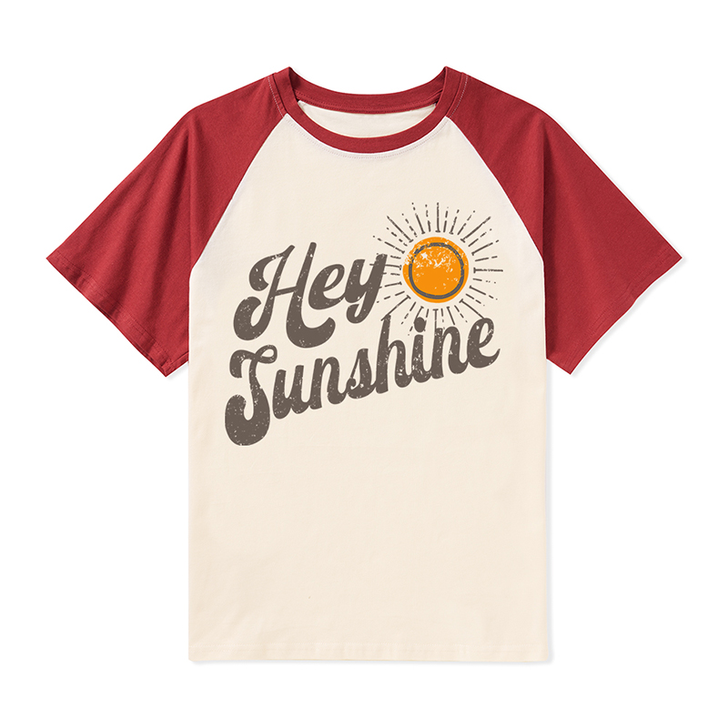 Hey Sunshine Teacher Raglan T-Shirt