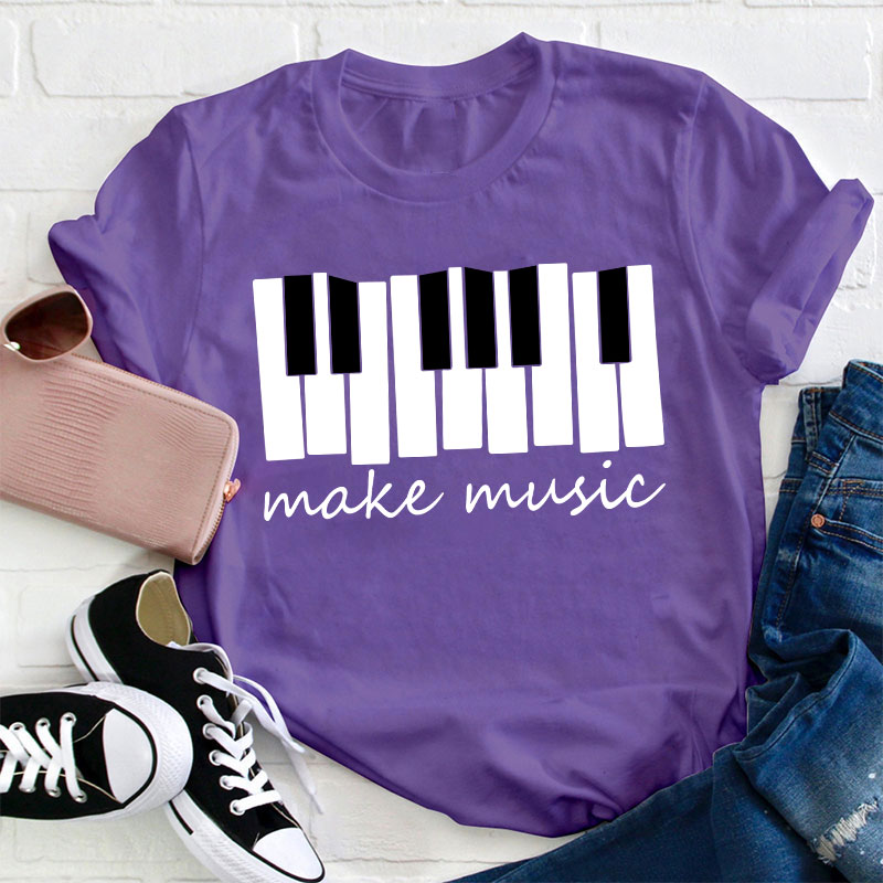 Piano Make Music Teacher T-Shirt