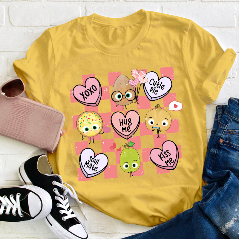 Xoxo Hug Me Kiss Me Teacher T-Shirt