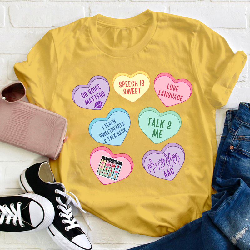 Valentine Speech Therapy Teacher T-Shirt