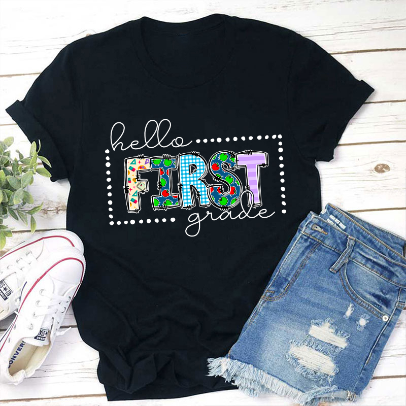 Personalized Happy First Day Of School Teacher T-Shirt