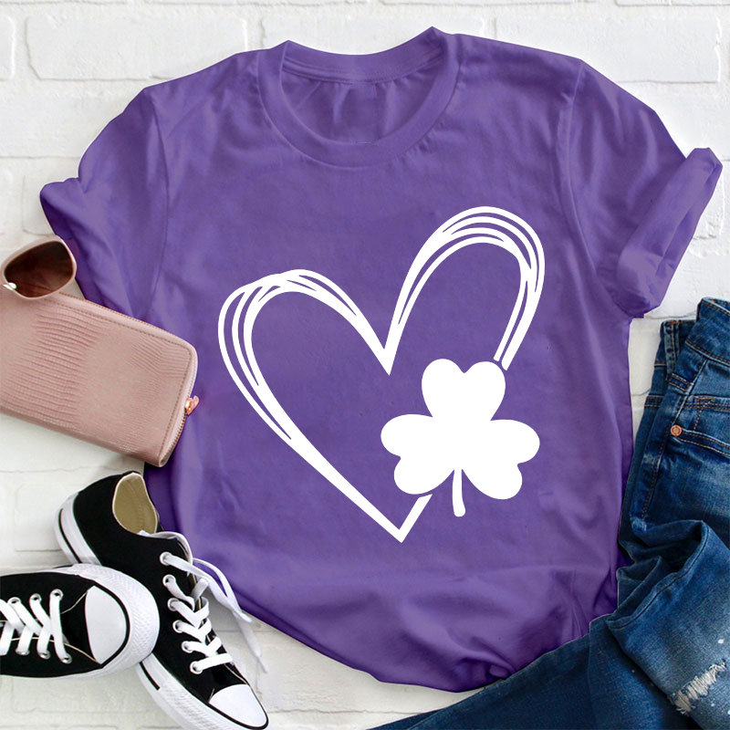 Love Clover Teacher T-Shirt