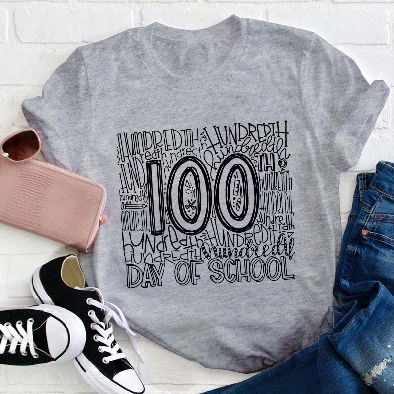 100 Days Of School Teacher T-Shirt