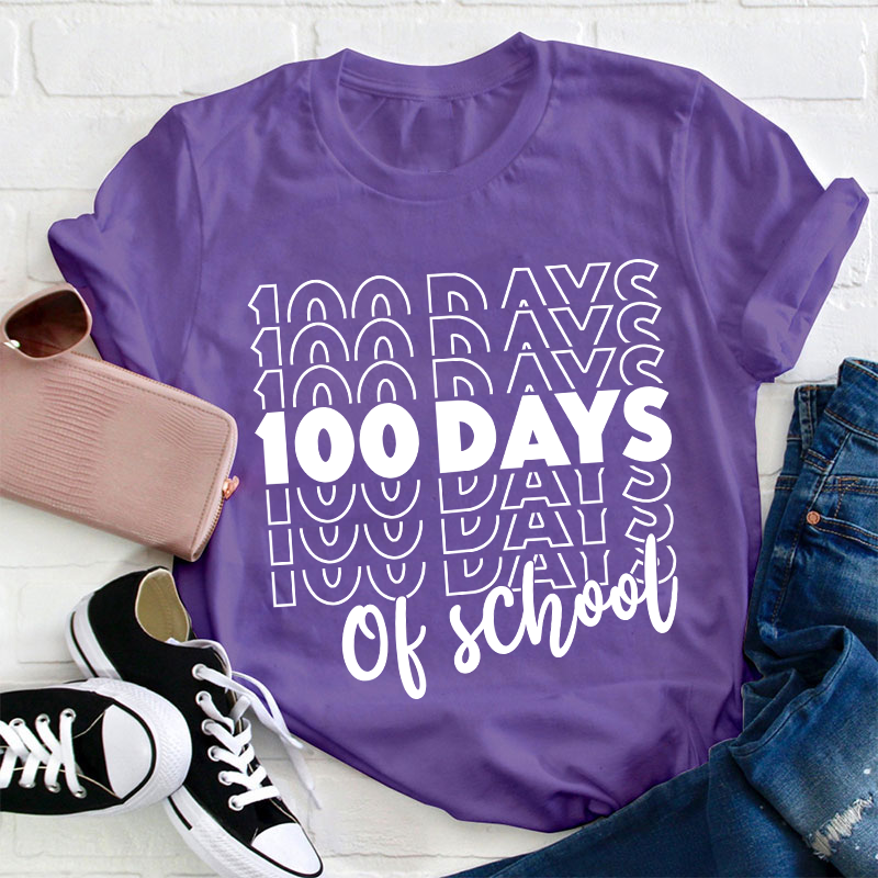 100 Days Of School Teacher T-Shirt