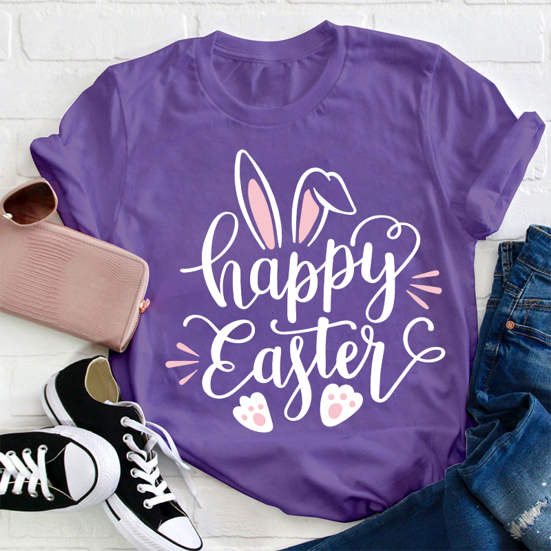 Happy Easter Bunny Teacher T-Shirt