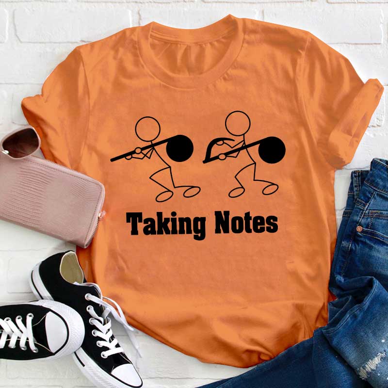 Taking Notes Teacher T-Shirt