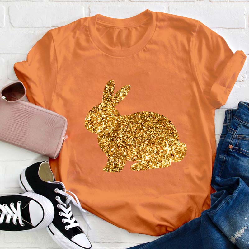 Glitter Easter Peeps Teacher T-Shirt