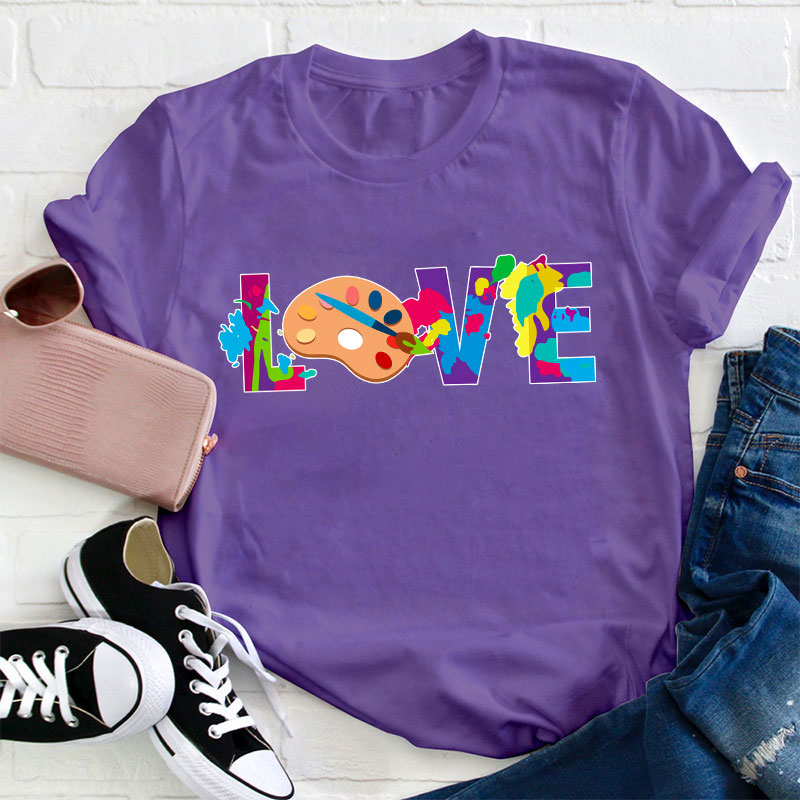 Love Art Teacher T-Shirt