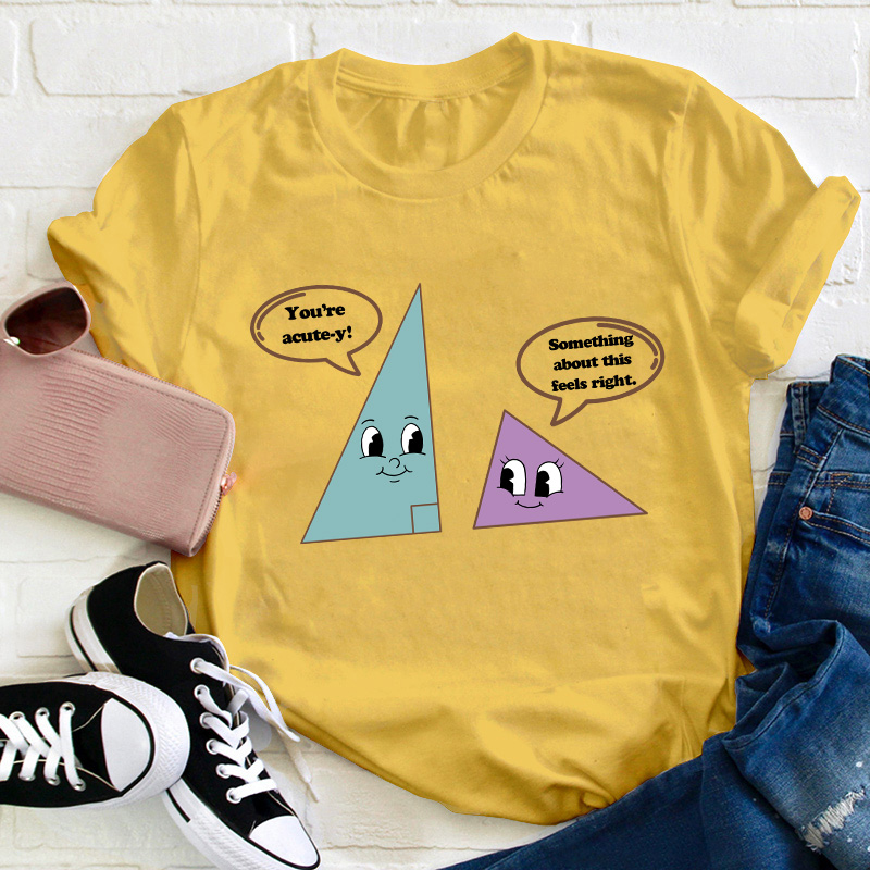 Something About This Feels Right Teacher T-Shirt