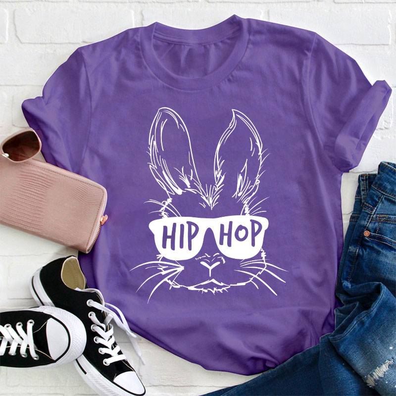 Hip Hop Bunny Teacher T-Shirt